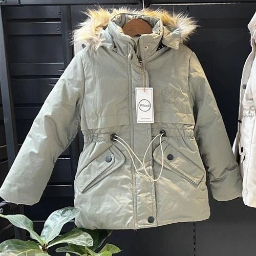 کاپشن دخترانه کلاه دار کد 511