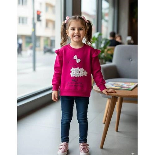 بلوز دورس دخترانه نقلی طرح شکوفه کد 0398